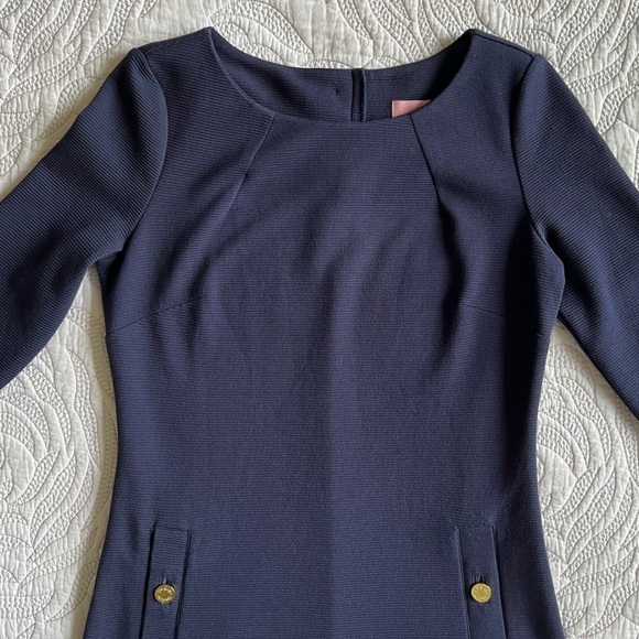 Lilly Pulitzer - Charlene Shift Dress - True Navy - Picture 3 of 8